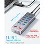 2 Ports de Charge USB A et 1 Port de Charge USB C