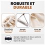 YOGATI Sac de Transport en Coton pour Tapis de Yoga et de Sport Avec Sangle Réglable - Pour Hommes et Femmes