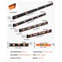 VEVOR Niveau à Torpille Magnétique 6PCS, 78/48/32/24/16/10 po, Flacons à Bulles, Mesure à 45/90/180 degrés, Outil de Nivellement