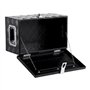 VEVOR Boîte à outils pour camion en aluminium, 508x304,8x241,3 mm, coffre de benne de pick-up verrouillage, plaqué à rayures ave