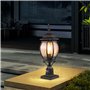 VEVOR Lampadaire extérieur, lot de 2, luminaires étanches 530 mm, avec base de montage sur pilier 9 cm, abat-jour verre, éclaira