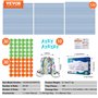 VEVOR Kit de Construction de Fort pour Enfants, 180 pièces, Jouets de Construction STEM pour Enfants de 4 5 6 7 8 Ans et Plus, J