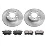VEVOR Kit de Frein Arrière, Compatible avec AUDI A3 (8L), SEAT IBIZA, SKODA OCTAVIA, ROOMSTER, VW GOLF Ⅳ, Disques de Frein 232 m