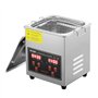 VEVOR Nettoyeur à Ultrasons 2L en Acier Inoxydable Bac Ultrasons Numérique avec Chauffage Temps et Température Réglables Apparei