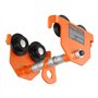 VEVOR Chariot Porte-palan Capacité de Charge 0,5 T Chariot à Poutre de Poussée Largeur Réglable 63,5-203,2 mm Chariot à Palan de