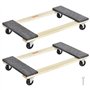 VEVOR Chariot de Déménagement 2PCS Déplace Meubles en Bois Capacité de Charge 454 kg Chacun 762x457