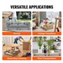 VEVOR Chariot de Déménagement 2PCS Déplace Meubles en Bois Capacité de Charge 454 kg Chacun 762x457,2x130 mm avec 4 Roues Pivota