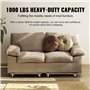 VEVOR Chariot de Déménagement 2PCS Déplace Meubles en Bois Capacité de Charge 454 kg Chacun 762x457,2x130 mm avec 4 Roues Pivota