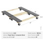VEVOR Chariot de Déménagement 2PCS Déplace Meubles en Bois Capacité de Charge 454 kg Chacun 762x457,2x130 mm avec 4 Roues Pivota