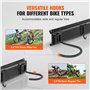 VEVOR Support de rangement pour vélo, 2159 mm, 6 portes-vélo et 5 crochets pour casques, organisateur de maison et de garage, ch