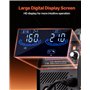 VEVOR Poste à Souder MIG, 160 A, Machine de Soudage Synergique Soudeuse Portable Multi-processus MIG sans Gaz au Gaz MMA Lift TI
