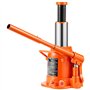 VEVOR Cric bouteille hydraulique 20 t, cric bouteille soudé avec longue poignée en 3 sections, gamme de levage 170-320 mm, pour 
