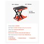 VEVOR Cric de Moto à Ciseaux Capacité de 544 kg, Pont Élévateur avec Large Plateau, Lève-Moto Hauteur de Levage 10,5-38 cm, en A