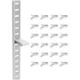 VEVOR Clips pour Crémaillère d'Étagère Lot de 40 Pinces de Support Réglables pour d'Étagères en Métal Bois Verre