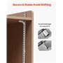 VEVOR Clips pour Crémaillère d'Étagère Lot de 40 Pinces de Support Réglables pour d'Étagères en Métal Bois Verre, Clips en Acier