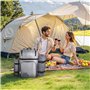 VEVOR Sac à Dos Isotherme pour 4 Personnes, Sac à Dos de Pique-Nique Randonnée Camping, avec Compartiment Isotherme, Porte-Boute