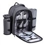 VEVOR Sac à Dos Isotherme pour 2 Personnes, Sac à Dos de Pique-Nique avec Compartiment Isotherme, Porte-Bouteille Amovible, Couv