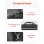 VEVOR Étui de Transport pour PS5, Sac de Voyage pour Playstation 5 et PS5 Slim en Nylon, avec Doublure Douce, Séparateurs Rembou