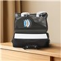 VEVOR Étui de Transport pour PS5, Sac de Voyage pour Playstation 5 et PS5 Slim en Nylon, avec Doublure Douce, Séparateurs Rembou