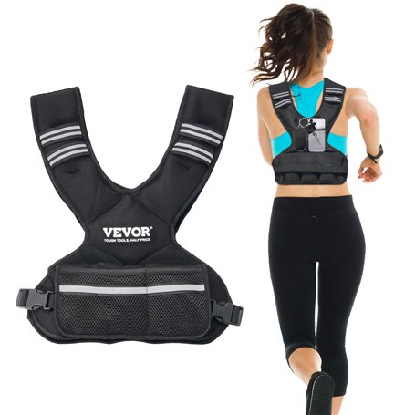 VEVOR Gilet lesté réglable 5 à 9