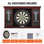 VEVOR Kit Cible de Fléchettes et Armoire Taille Officielle, Armoire à Fléchettes Prêt à Jouer, Jeu de Fléchettes à Pointe en Aci