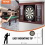 VEVOR Kit Cible de Fléchettes et Armoire Taille Officielle, Armoire à Fléchettes Prêt à Jouer, Jeu de Fléchettes à Pointe en Aci