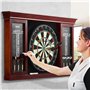 VEVOR Kit Cible de Fléchettes et Armoire Taille Officielle, Armoire à Fléchettes Prêt à Jouer, Jeu de Fléchettes à Pointe en Aci