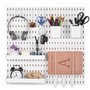 VEVOR Panneau Perforé Mural 280x280 mm Organiseur Garage en Plastique avec 4 Panneaux Perforés