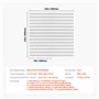 VEVOR Panneau Perforé Mural 280x280 mm Organiseur Garage en Plastique avec 4 Panneaux Perforés, Accessoires, Kit Rangement d'Out