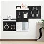 VEVOR Panneau Perforé Mural 280x280 mm Organiseur Garage en Plastique avec 4 Panneaux Perforés, Accessoires, Kit Rangement d'Out