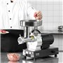 VEVOR Hachoir à Viande Électrique Capacité 2,7 kg/min, Hachoir Électrique Commercial de Comptoir, Poussoir à Saucisses en Acier 
