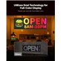 VEVOR Enseigne Lumineuse LED Programmable 99x35 cm, Panneau d’Affichage Numérique Couleur Pleine P10, GIF à Motifs de Texte Pers