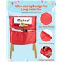 VEVOR Pochette de Chaise, Lot de 24, Poche Rangement Dossier Chaise, 36x38 cm, Pochettes Organiseur de Dossier Chaises avec Étiq