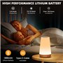 HOOMOOZ Lampe de Chevet Veilleuse LED Tactile avec 13 Couleurs RGB, Lampe de Nuit avec 3 Modes d'Éclairage, Veilleuse Allaitemen