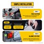 DRIVEGEAR Kit Feux Remorque Magnétiques 7 Broches avec Adaptateur 13-7 – Éclairage Remorque Puissant – Fixation Forte – Câble 7m