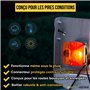 DRIVEGEAR Kit Feux Remorque Magnétiques 7 Broches avec Adaptateur 13-7 – Éclairage Remorque Puissant – Fixation Forte – Câble 7m
