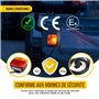 DRIVEGEAR Kit Feux Remorque Magnétiques 7 Broches avec Adaptateur 13-7 – Éclairage Remorque Puissant – Fixation Forte – Câble 7m