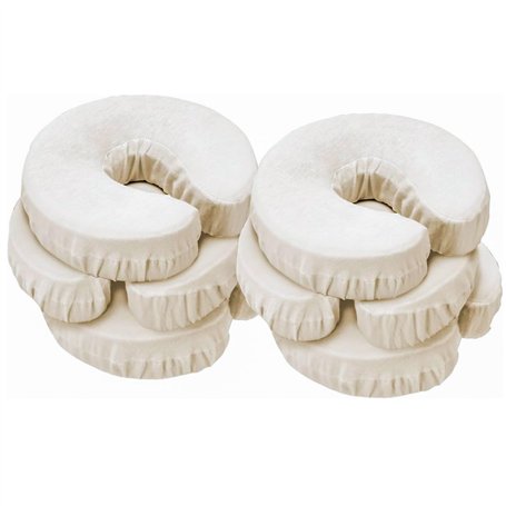 Master Massage Lot de 6 housses de tête lavables en machine 100% coton pour table de massage