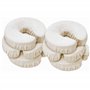Master Massage Lot de 6 housses de tête lavables en machine 100% coton pour table de massage