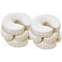 Master Massage Lot de 6 housses de tête lavables en machine 100% coton pour table de massage, appui-tête et coussin de cou, coul
