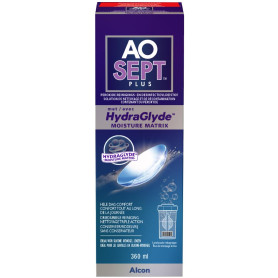 Aosept Plus avec Hydraglyde Solution d'entretien pour lentilles
