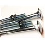 BZP 4.8 Lot de 4 boulons de carrosserie M8 x 200 avec écrous complets et rondelles Forme A DIN 603