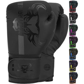 BEAST RAGE Gants de boxe d'entraînement Sparring Pro Impact Muay Thai