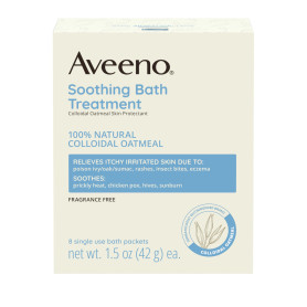 Aveeno Fragrance Free Soothing Bath Treatment 8-Count