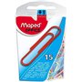 Maped Helix USA Jumbo Trombones 1 Assortis, Acrylique, Multicolore, 12 pièces