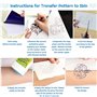 Cridoz – Lot de 35 feuilles de papier transfert pour tatouage format A4