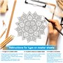 Cridoz – Lot de 35 feuilles de papier transfert pour tatouage format A4
