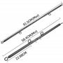 PENJOY Acier Inoxydable Argent Réglable Pilates Spreader Bar Barre d'écartement Set Aide Sportive Formation Yoga Fitness Gear