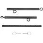 PENJOY Acier Inoxydable Argent Réglable Pilates Spreader Bar Barre d'écartement Set Aide Sportive Formation Yoga Fitness Gear
