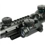 Iron JIA’S Lunettes de visée Airsoft 3-9X40EG Illuminated Chasse Rouge/Vert Riflescope Laser holographique avec Dot Sight Combo 